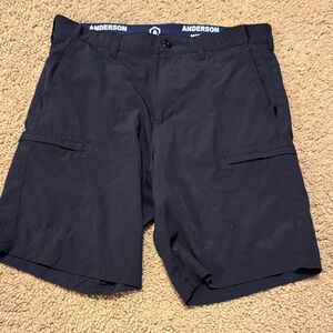 Anderson Wear men’s black cargo shorts size 33